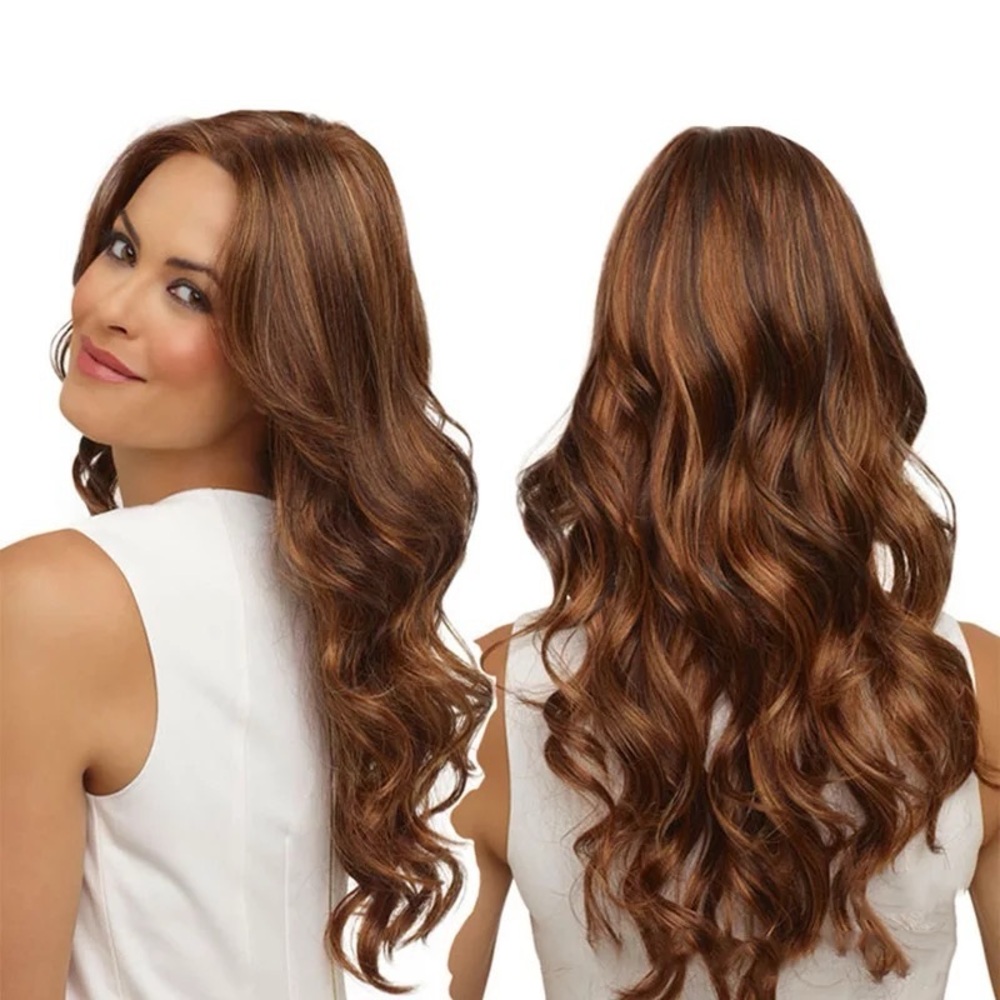 Lace Front Wigs Human Hair Pre-Plucked Long Deep Wavy Wig Light Brown for Women